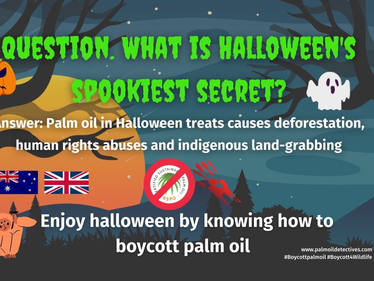 Learn how to boycott palm oil this Halloween in America, the UK and Australia