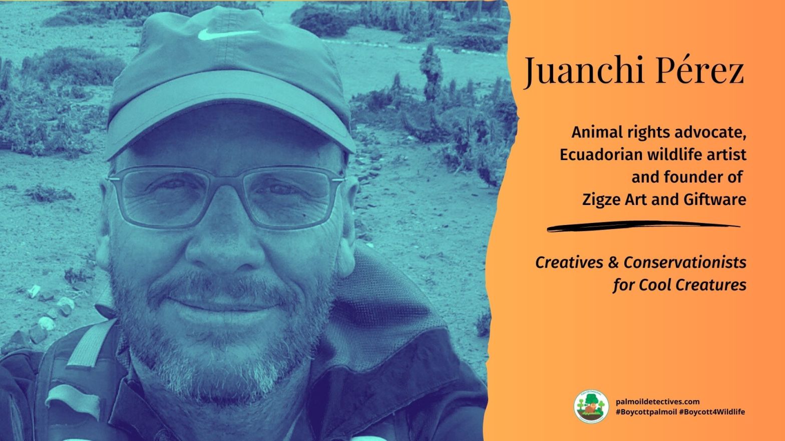 Juanchi Pérez - animal rights advocate and wildlife artist