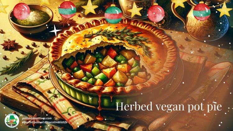 Herbed vegan pot pie- Palm oil free and vegan festive recipes (2)