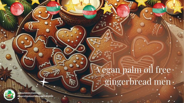 Vegan palm oil free gingerbread men